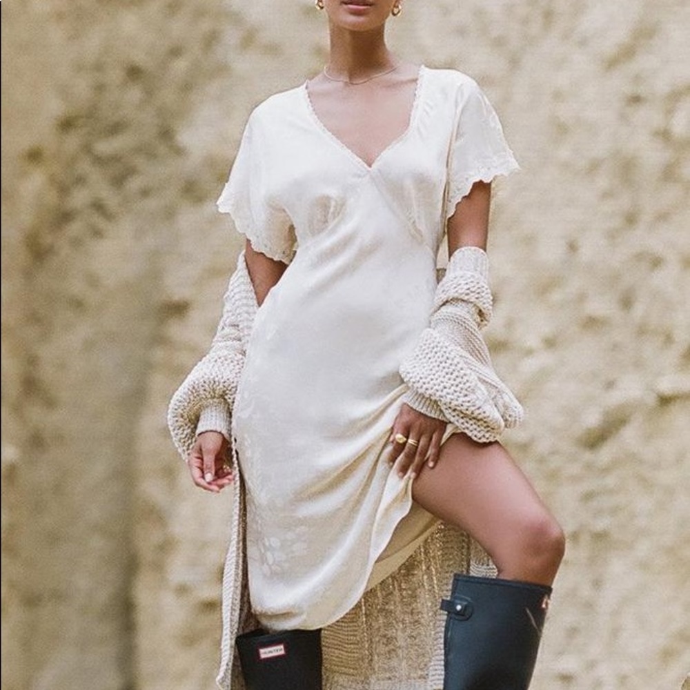 Spell & the Gypsy Petal Jacquard Slip Dress